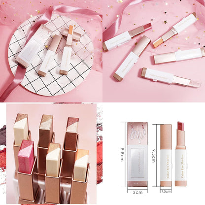 12 Colors Glitter Eye - shadow Stick Set