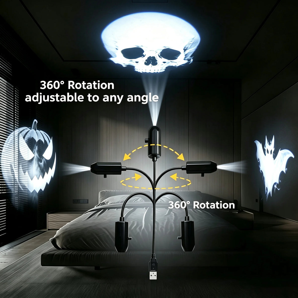Halloween USB Projector