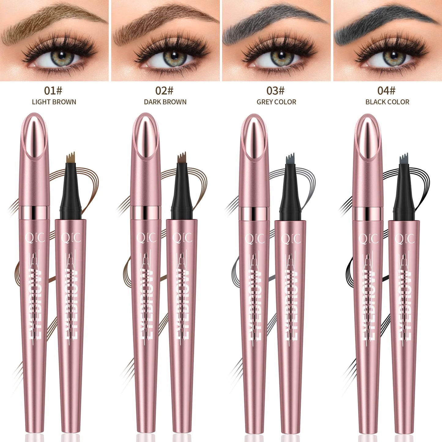 4 - Tip Microblading Eyebrow Pen