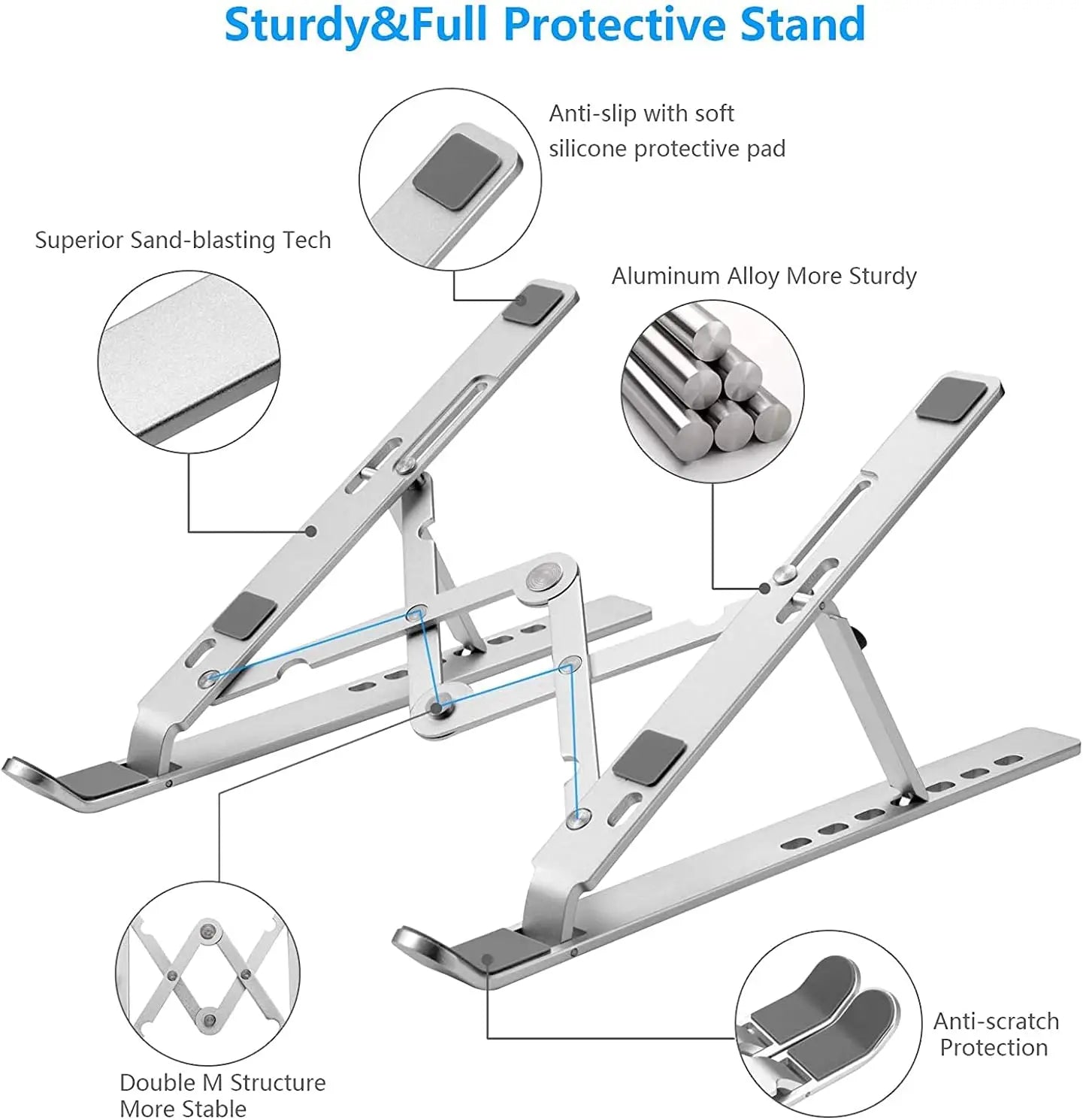 Foldable Aluminum Laptop Stand