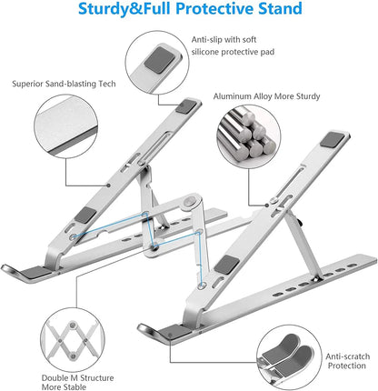 Foldable Aluminum Laptop Stand