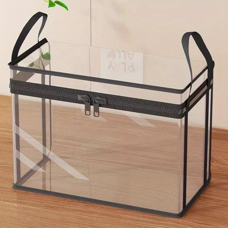 2 - Pack Foldable Transparent Storage Boxes.