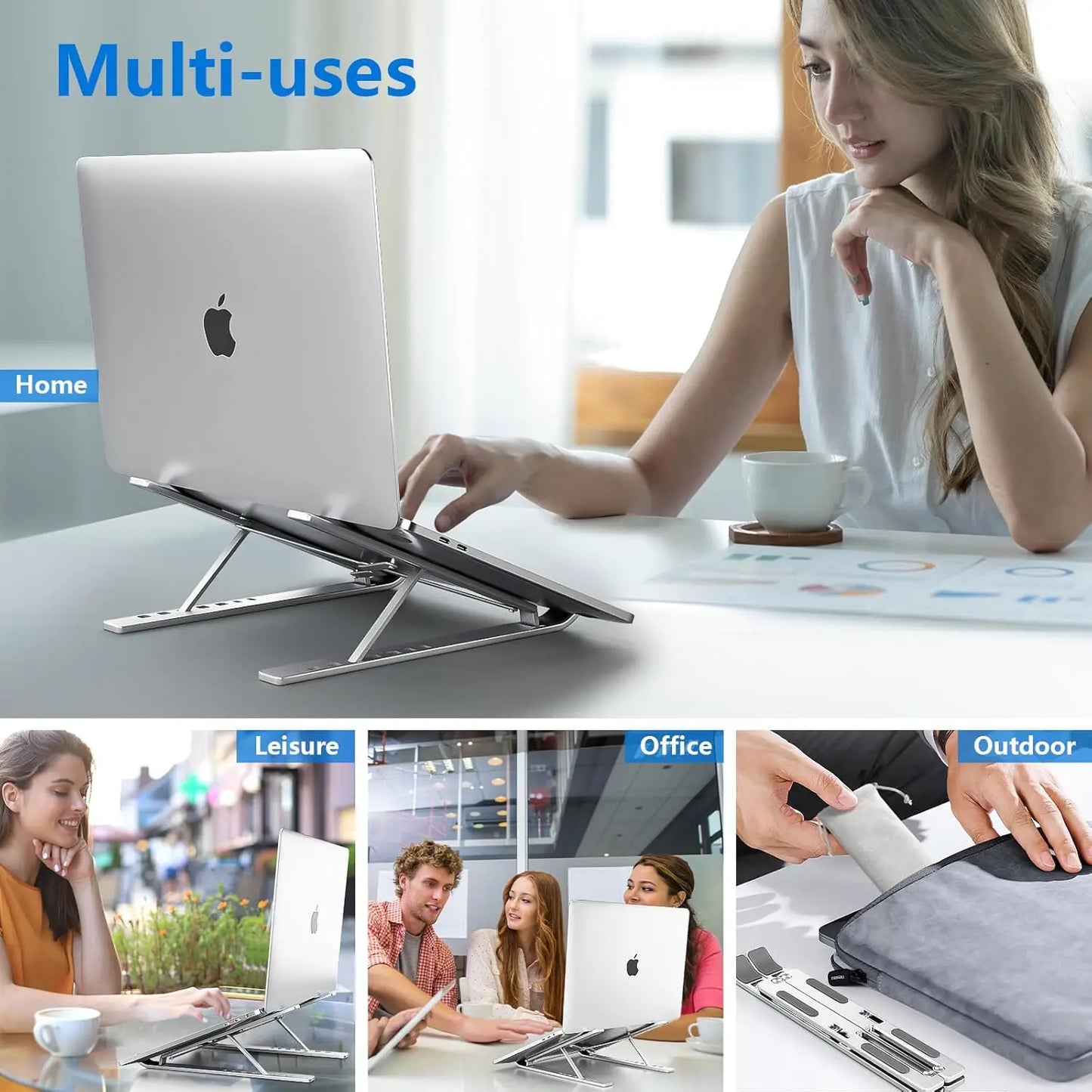 Foldable Aluminum Laptop Stand