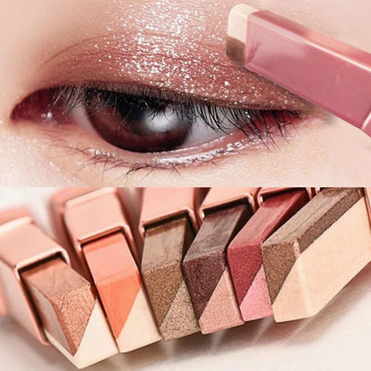12 Colors Glitter Eye - shadow Stick Set