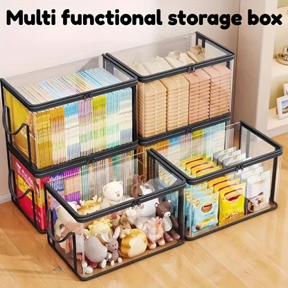2 - Pack Foldable Transparent Storage Boxes.