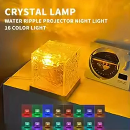 Ocean Wave Aurora Projector Rechargeable Table Lamp