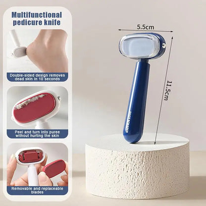 Dual-Sided Stainless Steel Foot Callus Remover & Pedicure Scraper