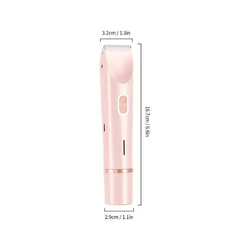 SilkGliss™ Two in One Electric Hair Trimmer: Double-Headed Women'S Electric Shaver