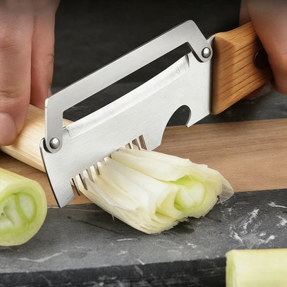 2-in-1 Serrated Peeling Knife Premium Vegetable Peeler