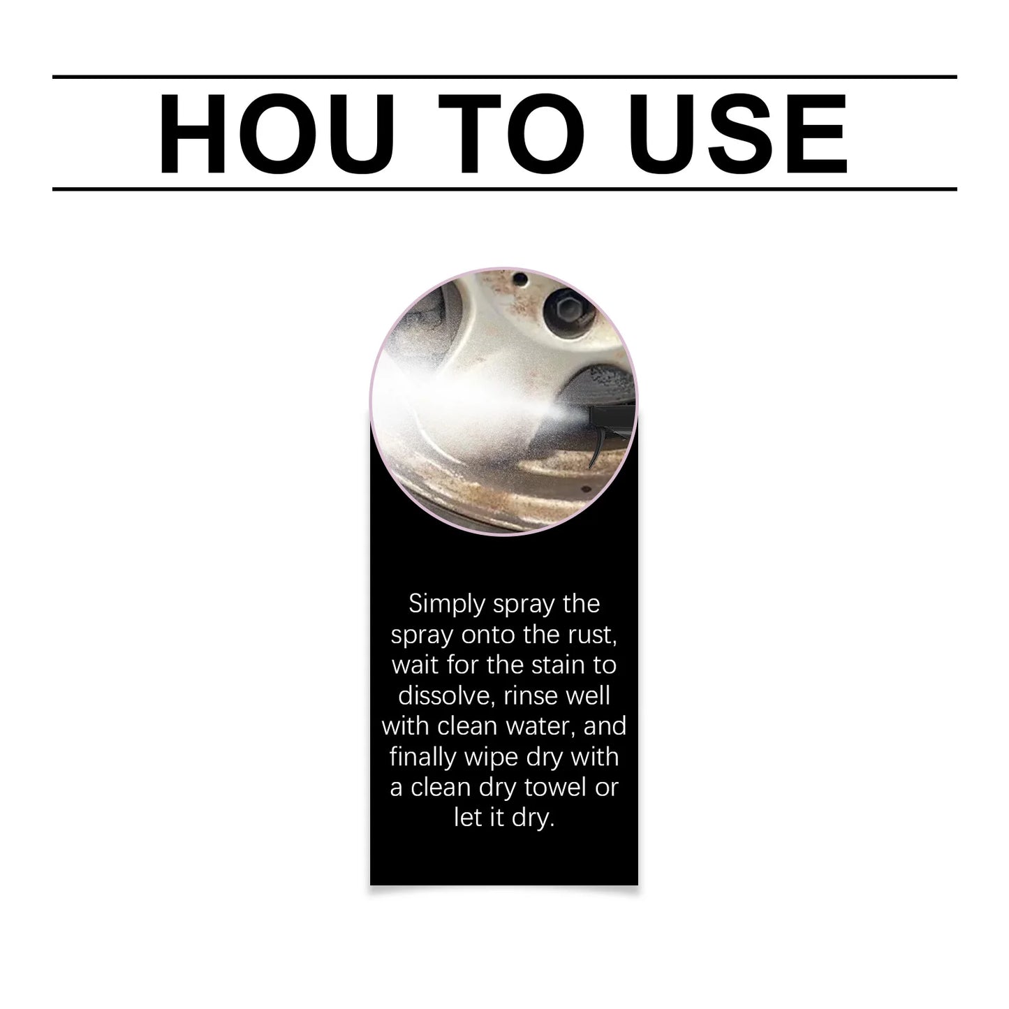 Car Rust Remover Spray Cleaner