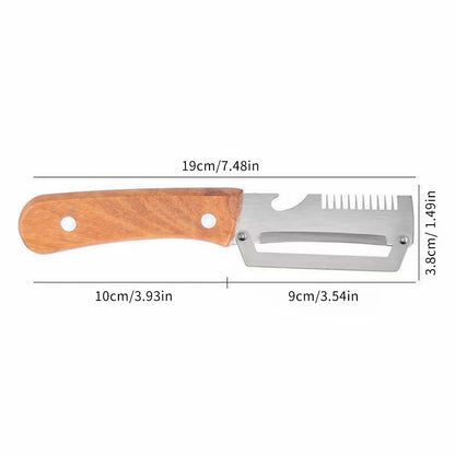 2-in-1 Serrated Peeling Knife Premium Vegetable Peeler