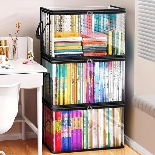 2 - Pack Foldable Transparent Storage Boxes.