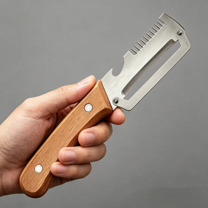 2-in-1 Serrated Peeling Knife Premium Vegetable Peeler