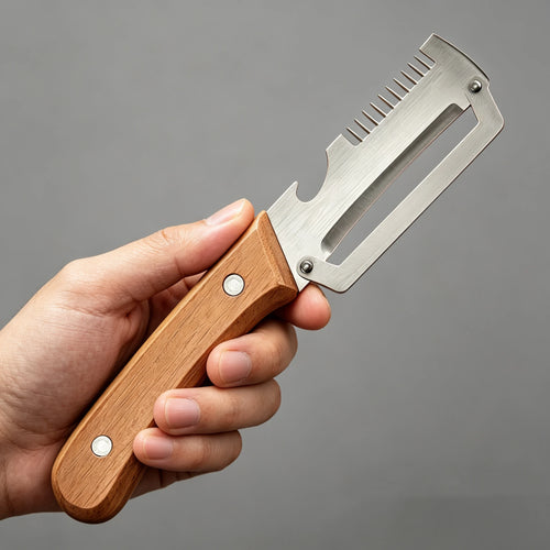 2-in-1 Serrated Peeling Knife Premium Vegetable Peeler