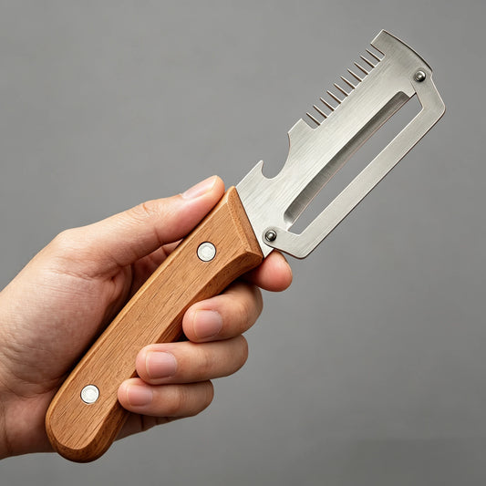 2-in-1 Serrated Peeling Knife Premium Vegetable Peeler