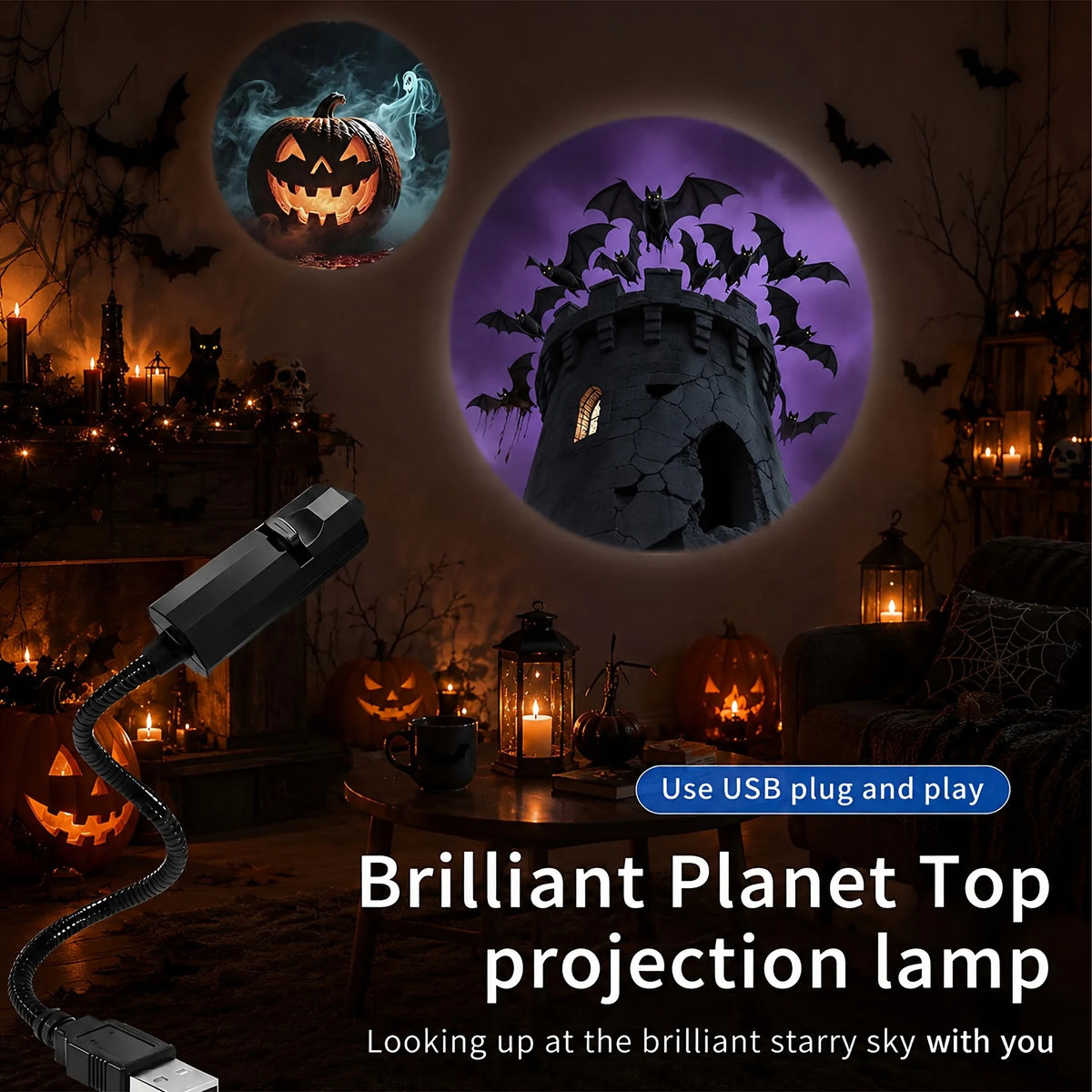 Halloween USB Projector