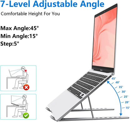Foldable Aluminum Laptop Stand