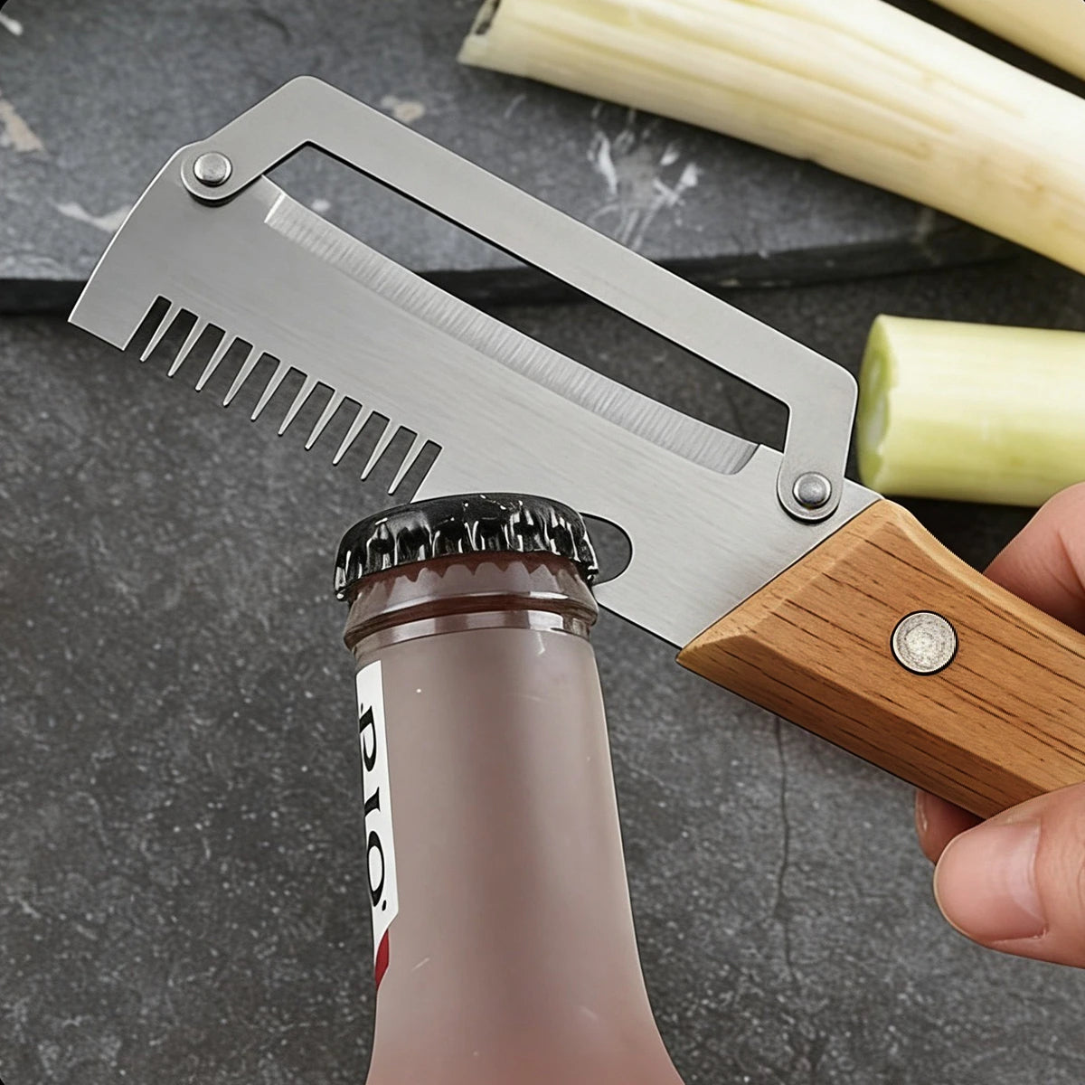 2-in-1 Serrated Peeling Knife Premium Vegetable Peeler